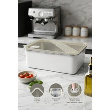 Kitchen Life Stainless Paslanmaz Çelik Vakumlu Saklama Kabı,fırın ve Kek Kabı 4 Lt Yemek Kabı Sefer Tası