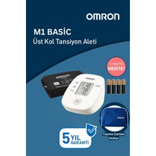 Omron M1 Basic Dijital Tansiyon Aleti (Üst Koldan) + Taşıma Çantası Hediyeli