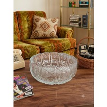 Hureggo Vintage El Kesmesi Kristal Sunum Kasesi / Meyvelik (20X9 Cm)