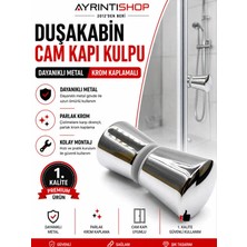 AYRINTISHOP Ayrıntishop Duşakabin Cam Kapı Metal Krom Kaplamalı Kulp – Duşakabin Yedek Parça