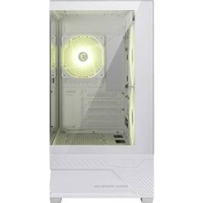 MSI Msı Mag Pano M110R Mini Tower Micro-Atx Case (W/2X140MM Argb Fan (Reverse Blades Fan), 1X120MM Argb Fan, CA-MPAM11W)