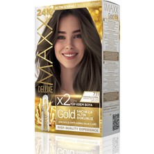 Maxx Deluxe Golden Beauty Set Saç Boyası 7.11 Yoğun Küllü Kumral