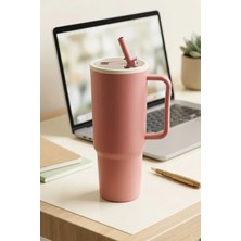 Kitchen Life 1300 ml Big Mug Kulplu Pipetli Büyük Boy Suluk Matara