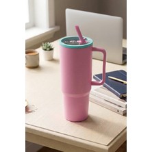 Kitchen Life 1300 ml Big Mug Kulplu Pipetli Büyük Boy Suluk Matara