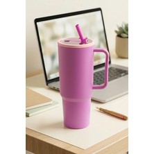 Kitchen Life 1300 ml Big Mug Kulplu Pipetli Büyük Boy Suluk Matara