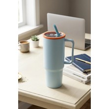 Kitchen Life 1300 ml Big Mug Kulplu Pipetli Büyük Boy Suluk Matara