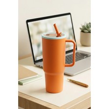 Kitchen Life 1300 ml Big Mug Kulplu Pipetli Büyük Boy Suluk Matara