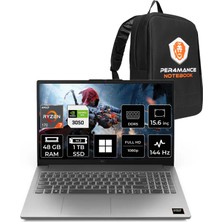 Lenovo Loq Essential 15ARP10 Ryzen 7 170 Rtx 3050 6gb 65W 48GB Ram 1tb SSD 15.6" Fhd (1920X1080) IPS 144Hz WIN11 Pro 83S000D9TRP333 Gaming Laptop + Per4 Çanta