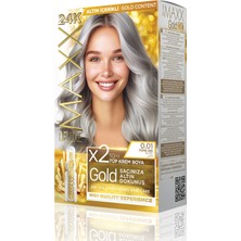 Maxx Deluxe Golden Beauty Set Saç Boyası 0.01 Füme Gri