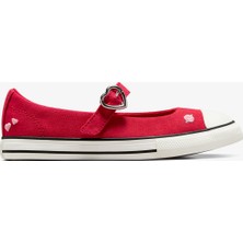 Converse Chuck Taylor All Star Dainty Mary Jane Çocuk Kırmızı Babet