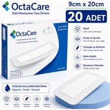 Octacare Esnek Steril Nonwoven Yara Örtüsü 9CM×20CM (20 Adet)