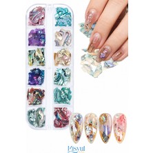 Misyul Tırnak Süsleme Sea Shell Tırnak Süsü Seti, Deniz Kabuğu Nail Art Tırnak Süslemesi