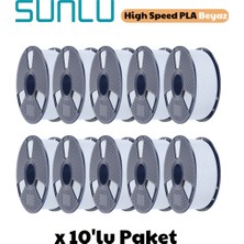Sunlu High Speed Pla Filament Beyaz 1.75MM 1kg (10 Adet)