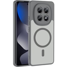 Mobify Redmi Note 15 5g Kılıf M-Safe Yapışkan ve Şarj Özellikli Şık Serenta Premium Mat Silikon Kapak