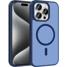 İ She iPhone 15 Pro Kılıf Mat Şeffaf Magsafe Destekli Şık Aruro Premium Silikon Kapak
