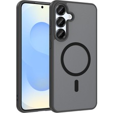 İ She Samsung Galaxy A37 Kılıf Mat Şeffaf Magsafe Destekli Şık Aruro Premium Silikon Kapak