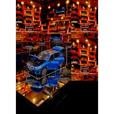 Oyuncak Sahili Mw X5 Yeni Diecast Metal Jip 1.32 Ölçek Koleksiyon Özel Model 16.5 cm Araba Kapı Bagaj Kaput Açılır Far Stop Efektli