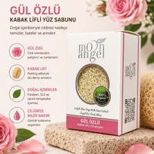 Moon Angel Kabak Lifli Sabun Gül Özlü Nemlendirici ve Yatıştırıcı Cilt Bakım Sabunu