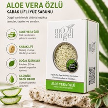 Moon Angel Kabak Lifli Sabun Aloe Vera Özlü Ferahlatıcı ve Rahatlatıcı Cilt Bakım Sabunu