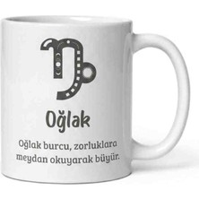 Weiler Riger Oğlak Burcu Premium Porselen Kupa Bardak 330 ml - Kaliteli Hediyelik Özel Tasarım Şık Porselen Kupa
