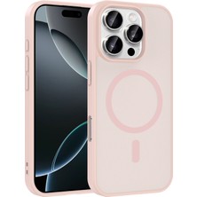 İ She iPhone 16 Pro Kılıf Mat Şeffaf Magsafe Destekli Şık Aruro Premium Silikon Kapak