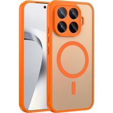 Mobify Mi 17T Pro Kılıf M-Safe Yapışkan ve Şarj Özellikli Şık Serenta Premium Mat Silikon Kapak