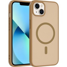 Mobify iPhone 13 Kılıf M-Safe Yapışkan ve Şarj Özellikli Şık Serenta Premium Mat Silikon Kapak