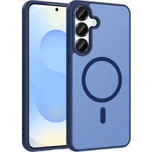 Mobify Samsung Galaxy A56 Kılıf M-Safe Yapışkan ve Şarj Özellikli Şık Serenta Premium Mat Silikon Kapak