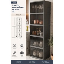 Kitchen Life 5'li Katlanabilir Modüler Çok Amaçlı Organizer Dolap Çizmelik Ayakkabı Düzenleyici