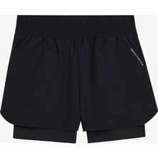 Skechers W Performance Coll. 4 Inch 2 In 1 Short Short Kadın Siyah Şort S2610155-3817