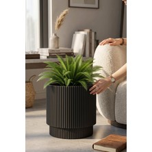Vega Model Büyük Dekoratif Modern Saksı ve Vazo 20 Lt ( 31,5 cm x 32 cm ) (Deliksiz Tabaksız Içliksiz)