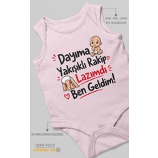 Morivo Kids Dayıya Özel Sıfır Kollu Bebek Zıbını %100 Pamuk