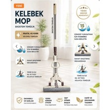 Kelebek Sıkma Mekanizmalı Mikrofiber Mop Sünger Sıkmalı Mop