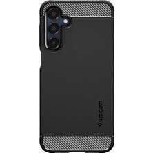 Spigen Galaxy A16 ile Uyumlu Kılıf Rugged Armor Üst Düzey Koruma Siyah Karbon Kapak - ACS08891 (Spigen TR Garantili)