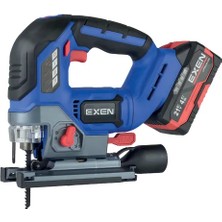Exen En 474 Dk Kömürsüz Şarjlı Dekupaj Testere Makinası 21V 4AH Max 135 mm