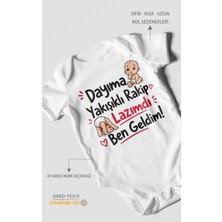 Morivo Kids Dayıya Özel Kısa Kollu Bebek Body %100 Pamuk