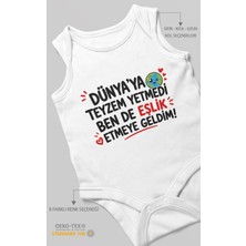 Morivo Kids Teyzeye Özel Sıfır Kollu Bebek Zıbını %100 Pamuk