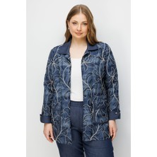 Moda İlgi Gilda Çiçek Desen Nakışlı Ikili Takım 40383