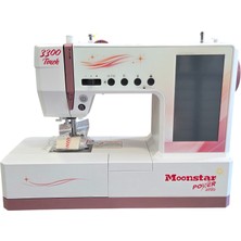 Sewpower Moonstar Ev Tipi Elektronik Düz Dikiş Makinesi 300 Desen Dokunmatik Ekran / Model 3300 Touch