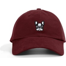 PataCute French Bulldog Bordo Soft Baseball Şapka