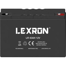 Lexron 12V/43AH Jel Akü Deep Cycle
