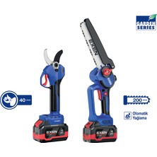 Exen Eng 604 Set Eng 604 T Şarjlı Testere + Eng 674 M Budama Makası 21V 4AH Kömürsüz