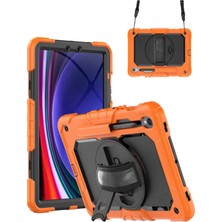 TekNetStore Samsung Galaxy Tab A11 / A9 Uyumlu 8.7inç Tablet Kılıf Tam Koruyucu Askılı Defender Zırh Tank