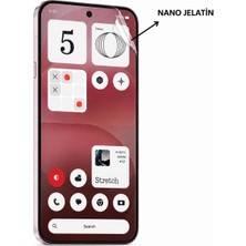 Rova Nothing Phone (4A) Pro Uyumlu Ön Body Şeffaf Ultra Ekran Koruyucu Nano Jelatin