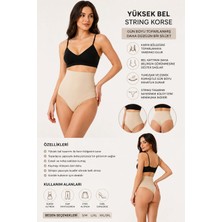 Jhena Ten Rengi Yüksek Bel Lazer Kesim Dikişsiz String Korse Toparlayıcı Şekillendirici Iç Giyim