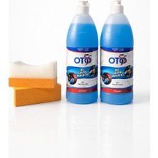 Oto55 2 Adet Jel Lastik Parlatıcı 720 ml Alana 2 Adet Lastik Süngeri Hediye