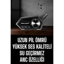 Motorcu Kulaklığı Kask Kulaklığı Anc Özelliği Sesli Görüşme Özelliği - Lisinya