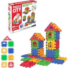 Ases Store Puzzle City 3D Yapı ve Tasarım Blokları 128 Parça