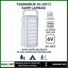 Küçük Hazine Usv 6V Akülü 80 Saat Kamp Lambası Işıldak