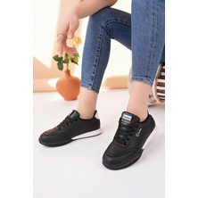 Nesil Shoes Dvm 5600 Siyah Beyaz Memory Foam Kadın Sneakers